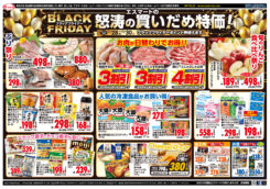 ブラックフライディー　タイムサービス！：家計応援プライス！
