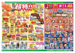 １９日八百屋さん・２０日お魚屋さん旬のベスト５特価！！・２１日はお肉屋さん割引特価！とコストコフェア！！